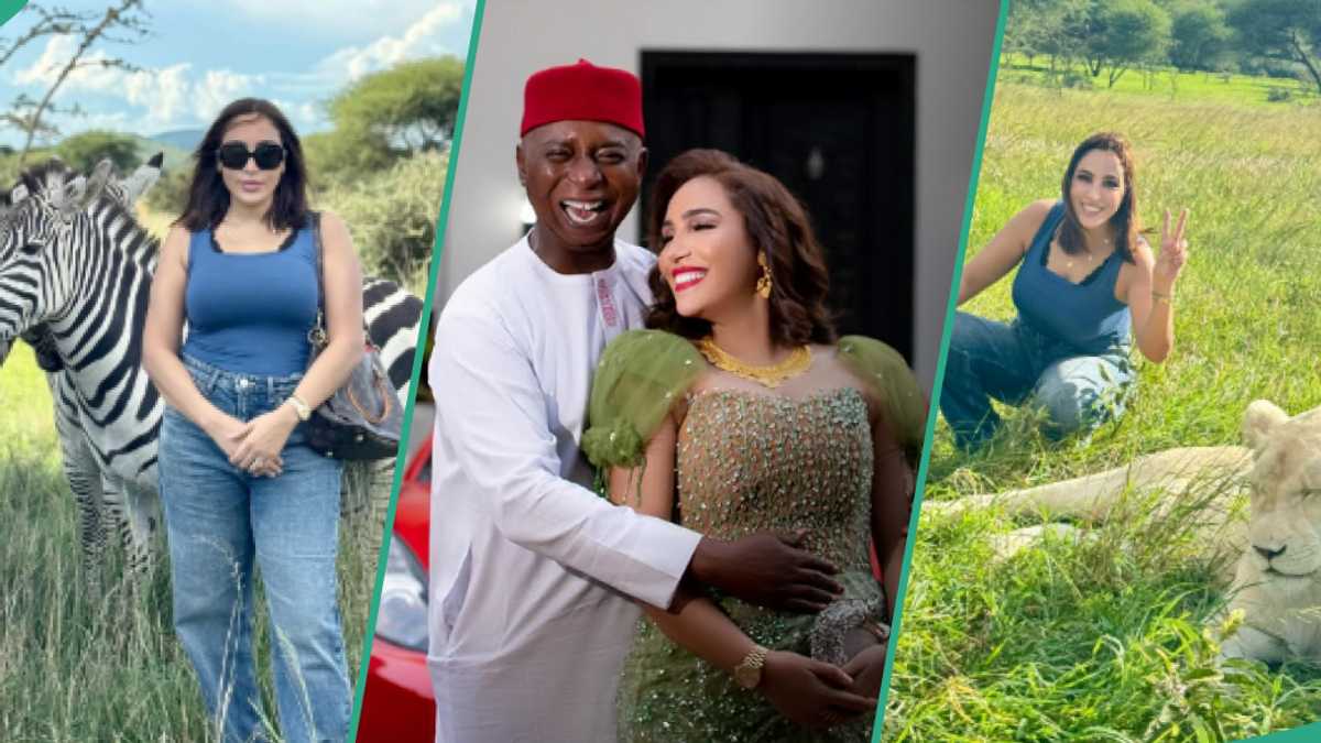 Regina Daniels’ co-wife visits Laila spends getaway in Tanzania with her kids, visits resort