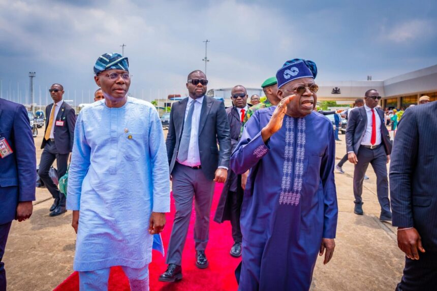 Tinubu lands In Lagos for high-stakes meetings with private sector leaders