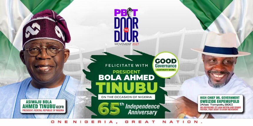 PBAT Door 2 Door Movement stages unity walk to mark Nigeria’s 65th independence 