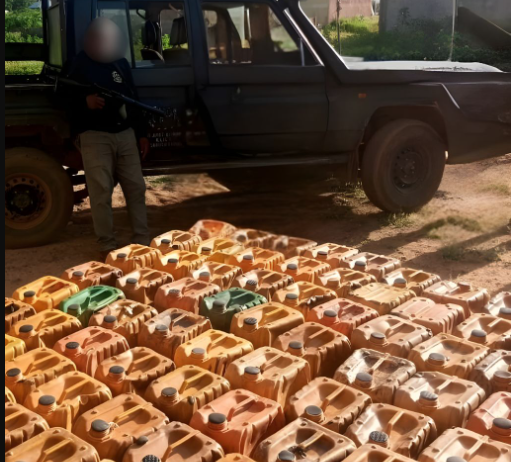Over 100 jerrycans of petrol seized in police anti-smuggling operation